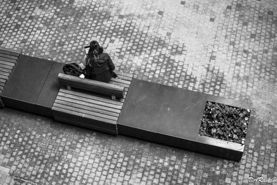 Woman at Work in Mall