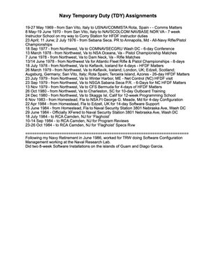 My Navy Enlistment