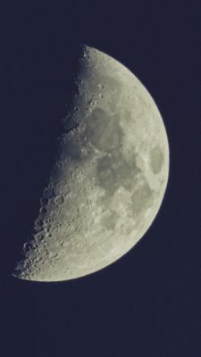 Waxing crescent Moon near the meridian 08-Nov-2024