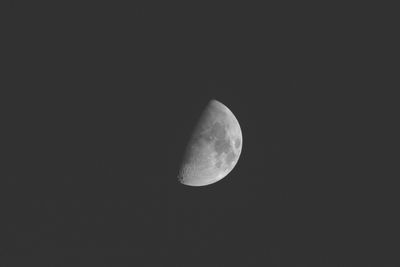 Waxing crescent Moon near the meridian 09-Nov-2024