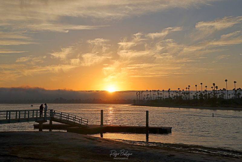 Sunset at De Anza Cove with the fog rolling in 10/7/24