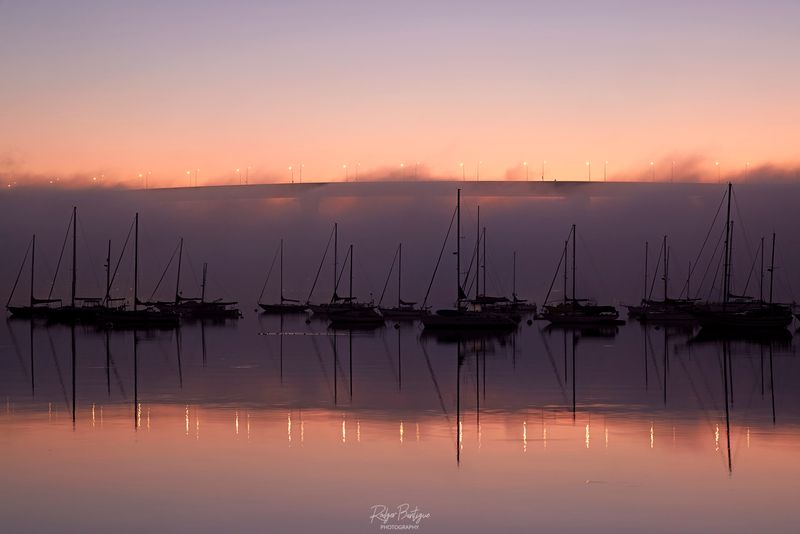Boats in the fog!