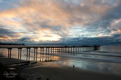 Gap in the storm at Scripps Pier