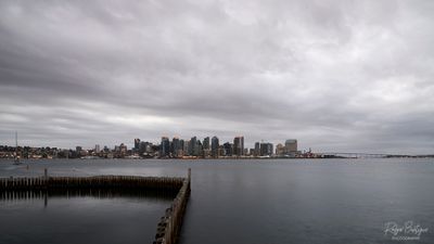 Downtown San Diego skyline from Harbor Island