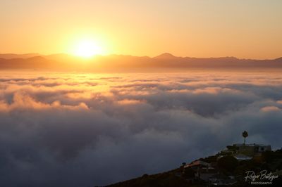 Cloud inversion at Mt. Soledad