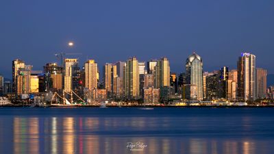 Downtown from Harbor Island this evening
1/11/24