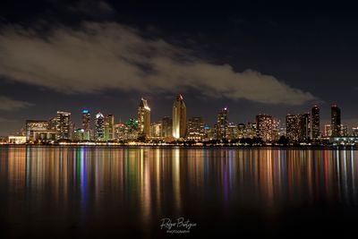 The next evening after the storm, Downtown San Diego