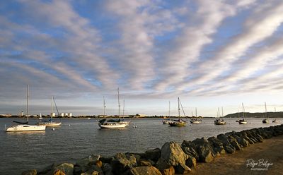 Nice cloud formation over the bay from Shelter Island 2/29/24 (leap day)