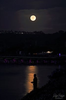 Fishing under the Strawberry Full Moon