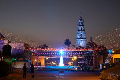 getting ready for December Nights at Balboa park