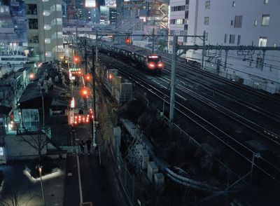 Train tracks, Shibuya