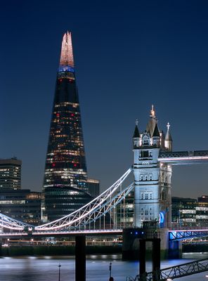 Tower Bridge and The Shard, March 2025