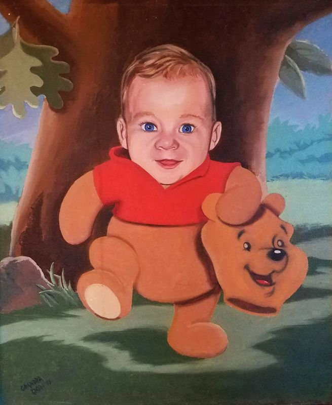 Christopher as Winnie the Pooh Bear