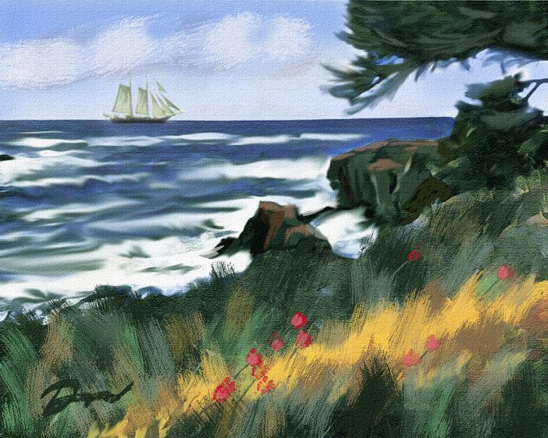 Sailing Along the California Coast  original not available