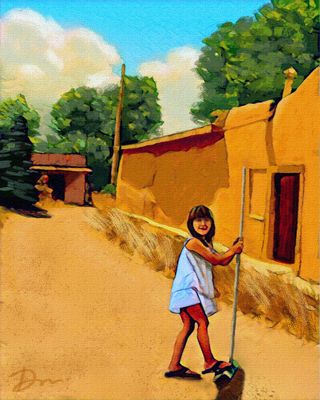 Girl In Taos Street • original not available