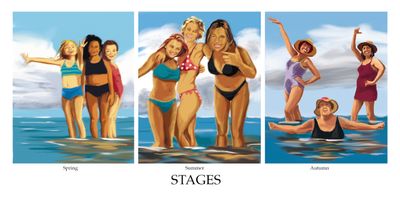 STAGES • 20x10 Acrylic on canvas