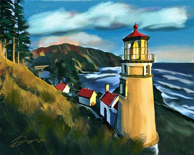 Heceta Head Lighthouse  SOLD (prints available)