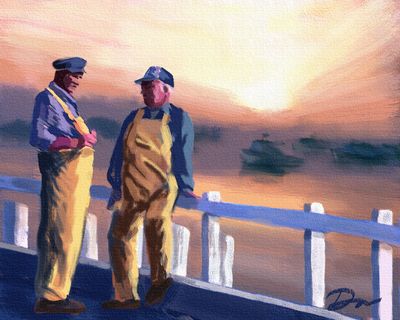 OLD MEN FROM THE SEA  SOLD