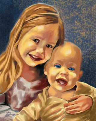 GREAT Granddaughters - Mazzie and Elowyn- 2025  original not available