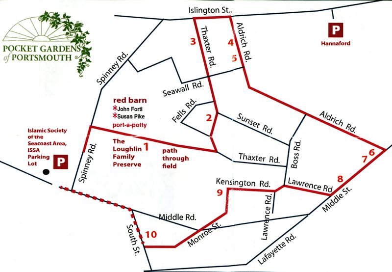 Map of gardens.