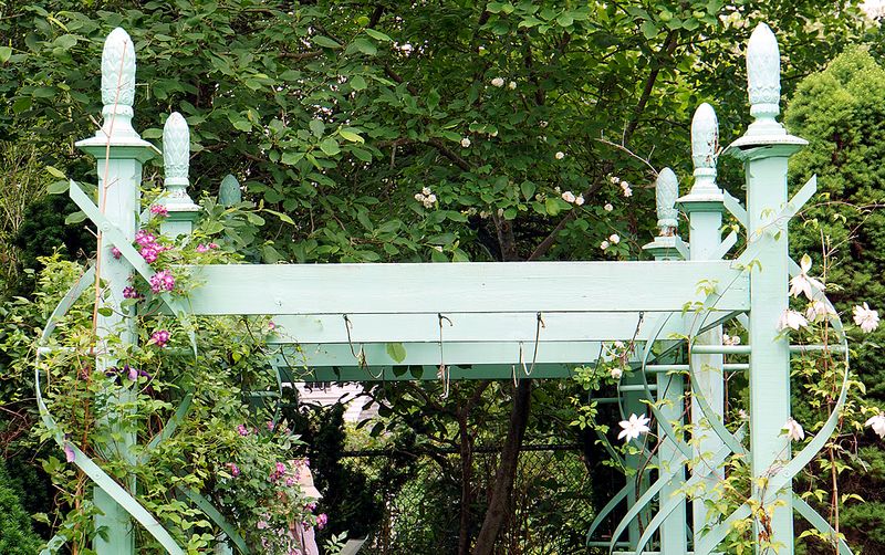 Pergola with helices.
