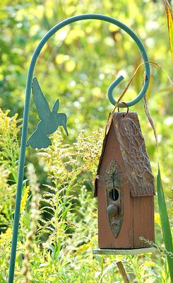 Creative birdhouse.