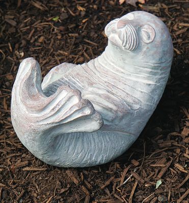 Walrus sculpture.