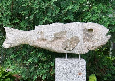 Fish sculpture by Thomas Berger (Kittery).