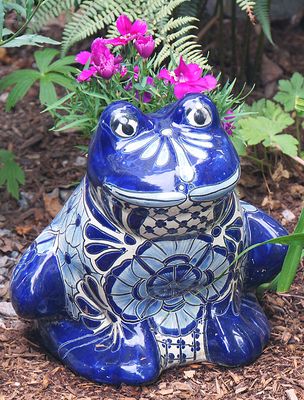 Ceramic frog.