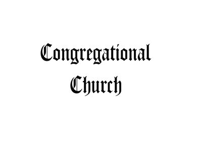 Congregational Church.