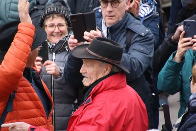 Vanony, conteur et humoriste vosgien, a tenu à assister à la fête!