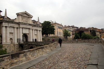 The Porta di San Giacomo is looking at the plain with its monumental facade