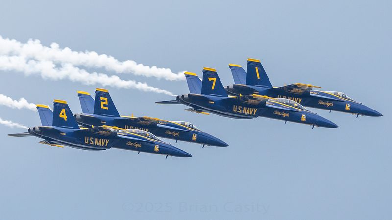 Blue Angels, Side View of Delta Formation