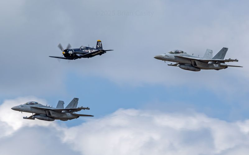 F-18Gs & Corsair