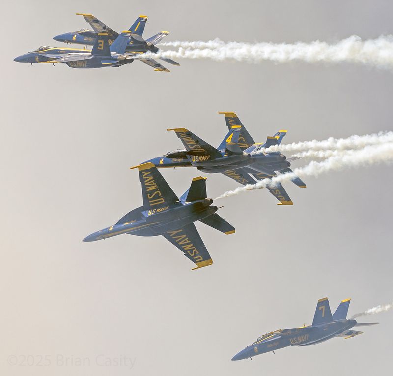 Blue Angels Delta Formation Break UP