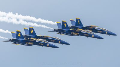 Blue Angels, Side View of Delta Formation