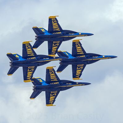 Blue Angels Delta Formation Bottom View