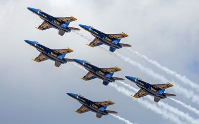 Blue Angels Delta Formation Plus