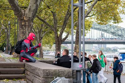 Spiderman Spotted in Cologne Germany