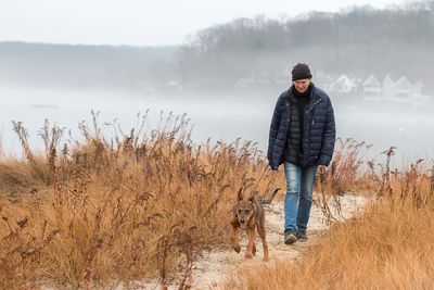 Walking the Dog of a Foggy Morning