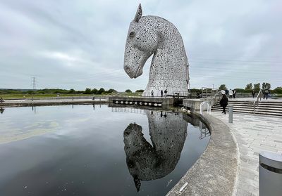 Kelpie and the Reflecting Pool