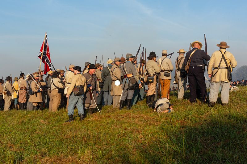 Confederate Battleline, Hoods Corps, Chickamauga