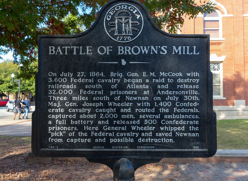 Battle of Browns Mill Historic Marker