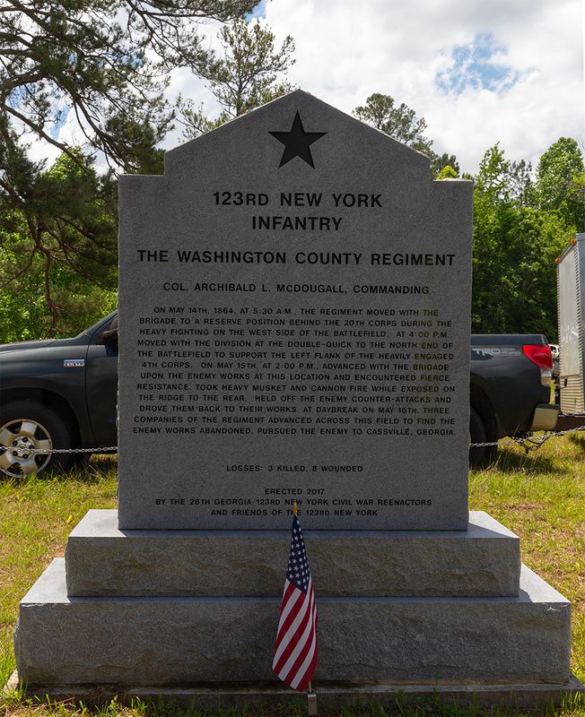 123rd New York Infantry Regimental Monument, Resaca