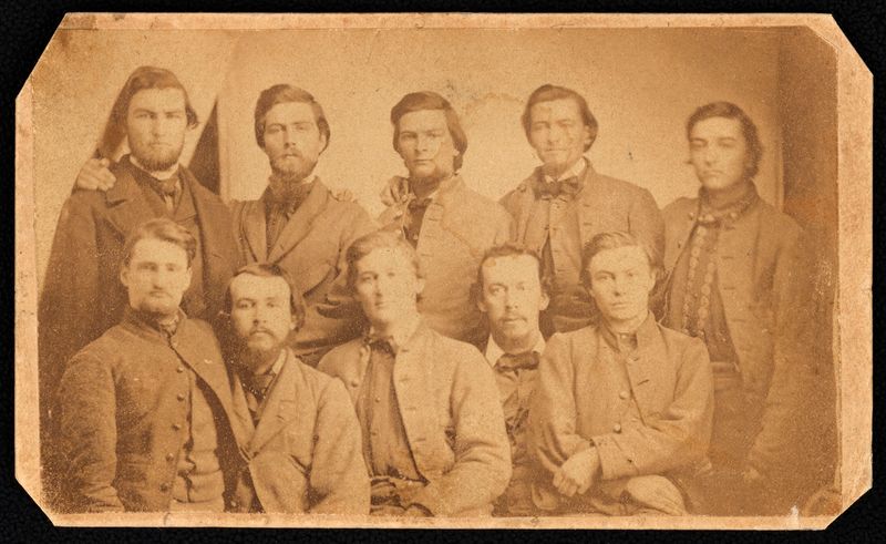 Confederate Prisoners, 2nd Kentucky Cavalry, Camp Douglas, Illinois