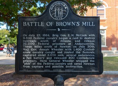 Battle of Brown's Mill Historic Marker