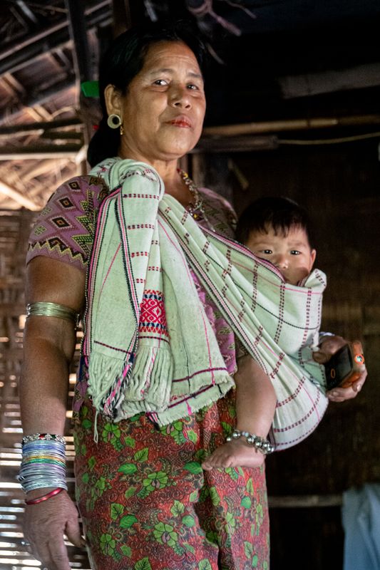 Mro Grandmother and Baby