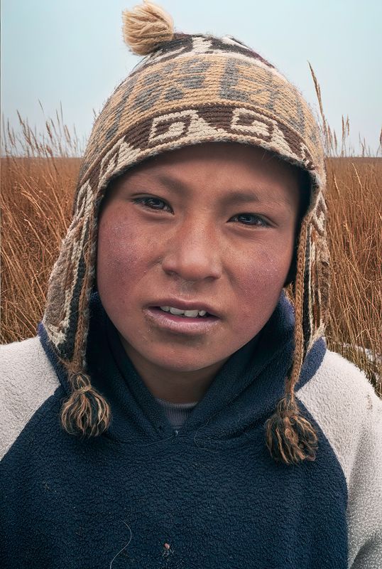 Quechua Boy with Knitted Cap