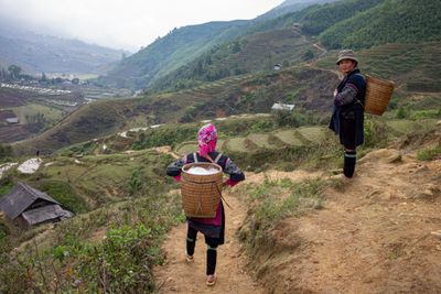 Hmong Women Hiking
