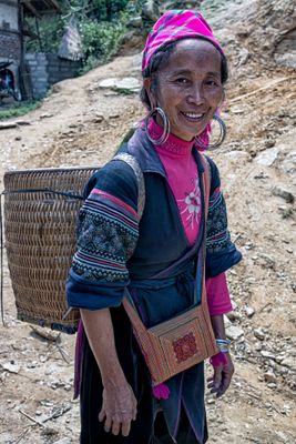 Hmong Woman Accompanying Tour Group